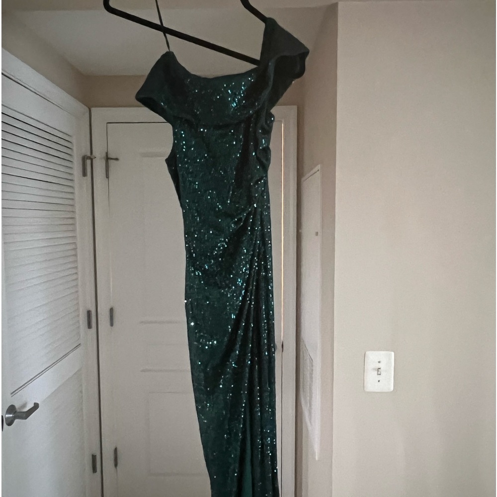 Emerald Green Sequin Dress